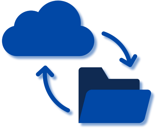 Icono Nube y Carpeta